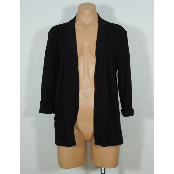 Studio Works Tops - STUDIO WORKS Open Cardigan Top M MEDIUM Womens Black
